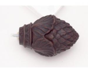 Pine Cone Finial With Plug - 777 - Rust